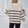 Casual Striped Knit Sweater