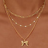 Vintage Bow Pendant Necklace