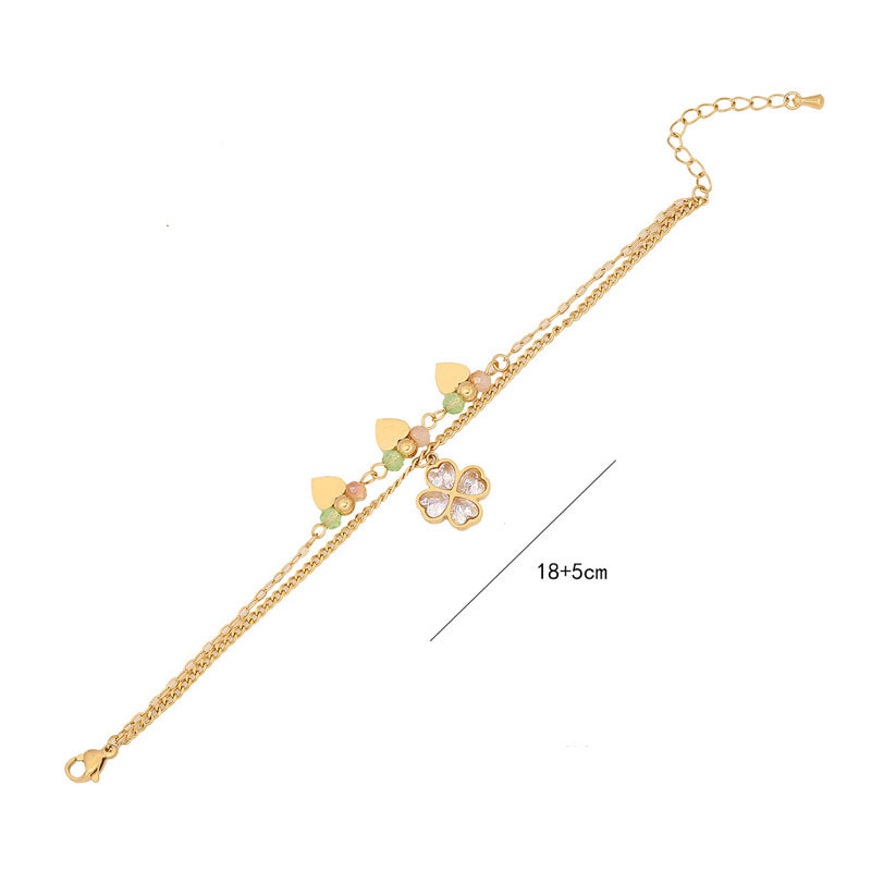 Flower Pendant Bracelet