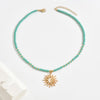 Bohemian Sun Pendant Necklace