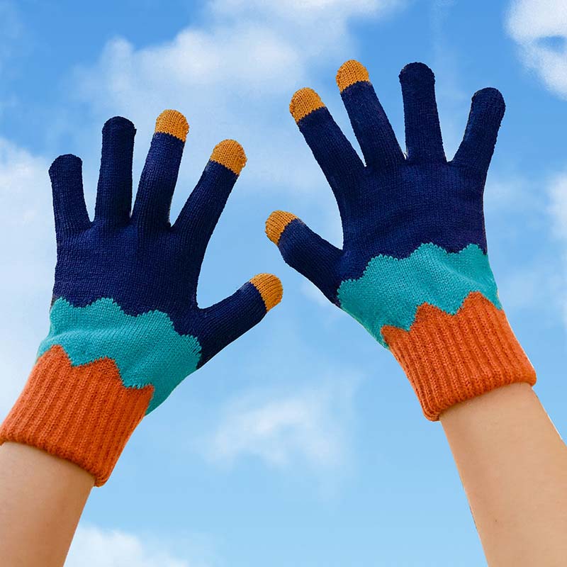 Swobodne rękawiczki kolorowe