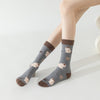 Vintage Cat Print Socks