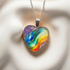 Colourful Heart Pendant Necklace