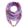 Casual Floral Print Scarf