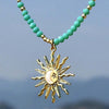 Bohemian Sun Pendant Necklace