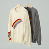 Casual Rainbow Knit Sweater