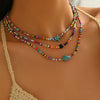 Bohemian Colourful Beaded Necklace