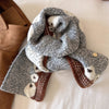 Warm Sheep Patterned Scarf