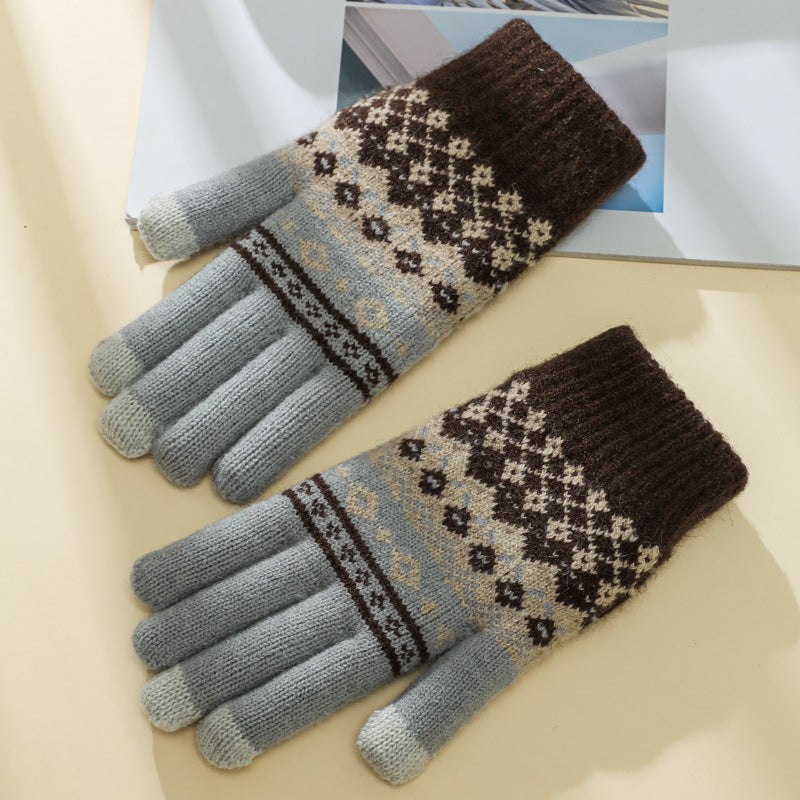 Vintage Ethnic Warm Gloves