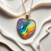 Colourful Heart Pendant Necklace