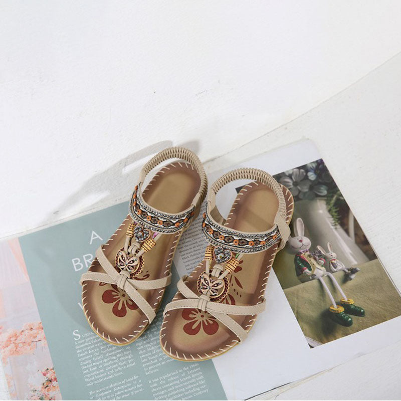 Vintage Bohemiske Sandaler