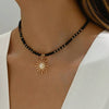Bohemian Sun Pendant Necklace
