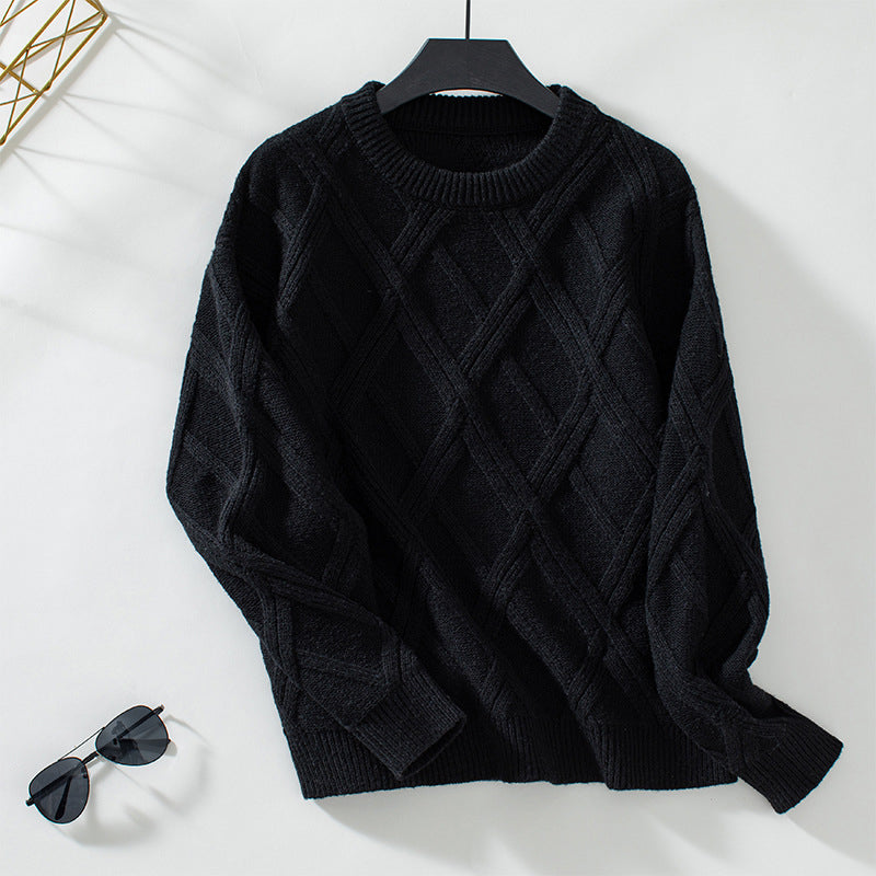 Ensfarvet Casual Sweater