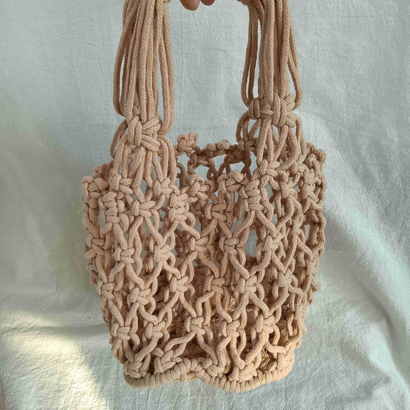 Casual Solid Colour Woven Bag