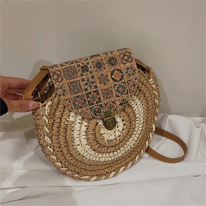 Ethnic Style Straw Bag