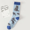 Vintage Cat Print Socks