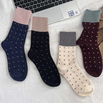 Colour Block Polka Dot Socks