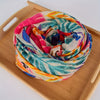 Colourful Leaf Print Scarf