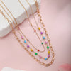 Bohemian Colourful Heart Necklace