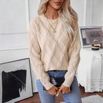 Ensfarvet Casual Sweater