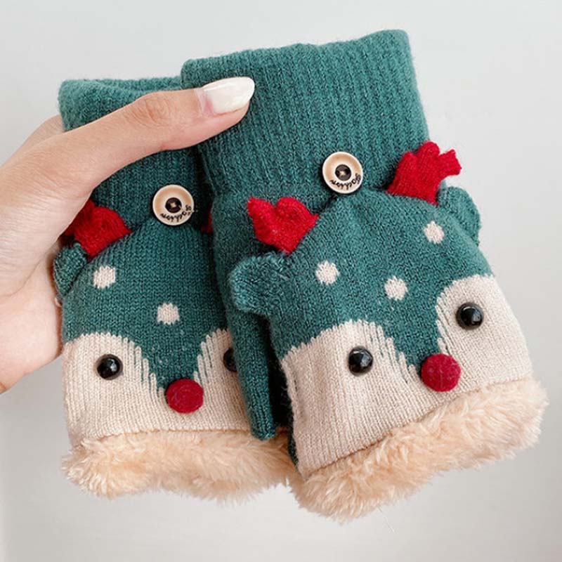 Cartoon Christmas Gloves