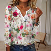 Blomsterprint Casual Bluse
