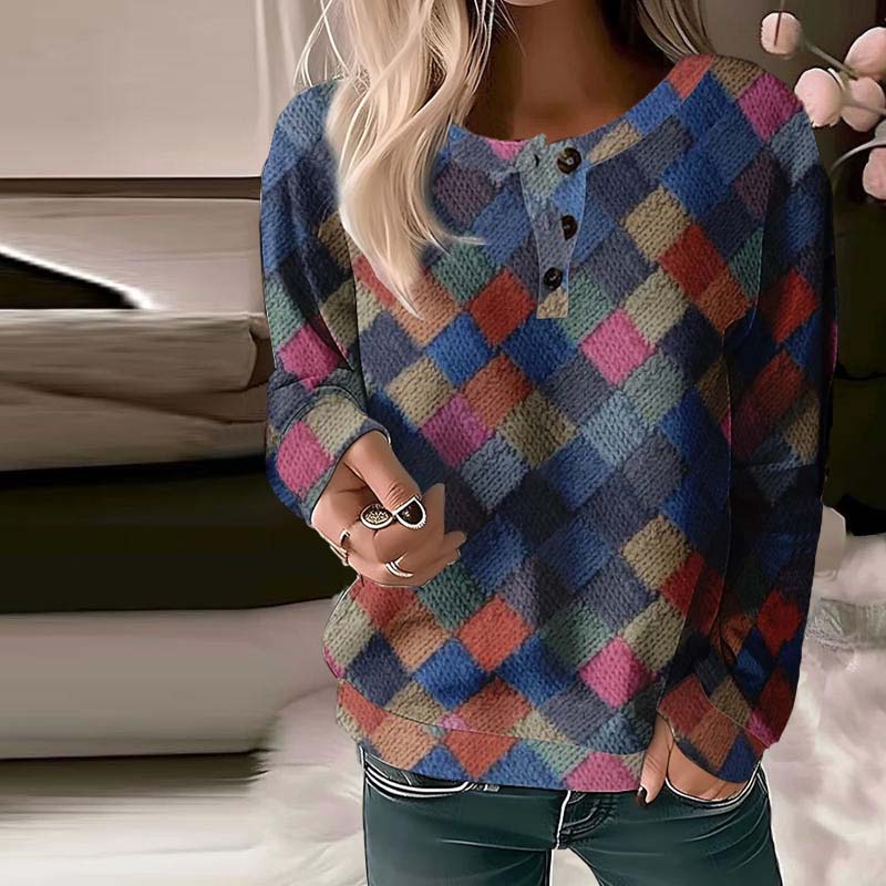 Kolorowa bluza w stylu vintage