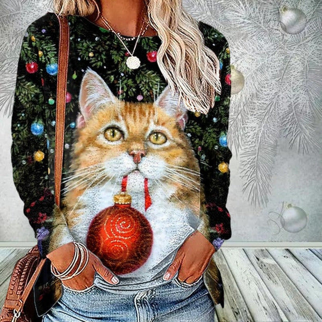 Koszulka świąteczna dla kota