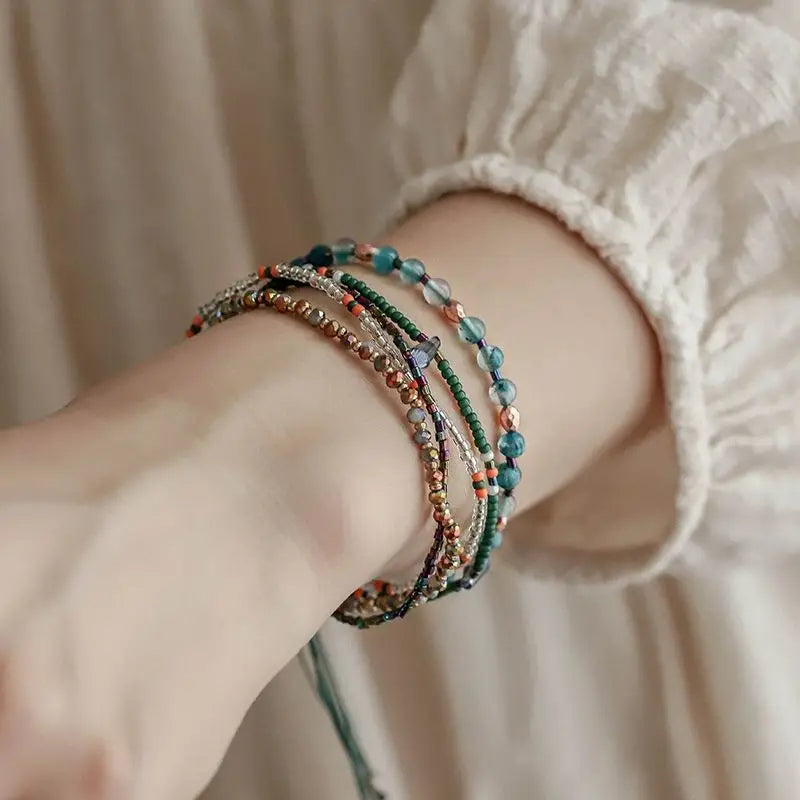 Vintage boho perler armbånd