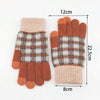 Vintage plaid varme handsker