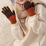 Kontrastfarve Varme Handsker