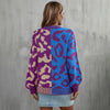 Casual Leopard Patchwork Sweater