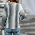 Sweter z gradientu gradientowy