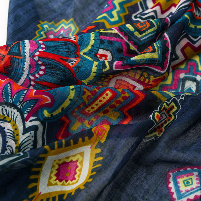 Vintage etnisk trycks halsduk