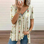 Floral Print Casual Blouse
