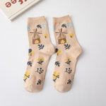 Pack Of 5 Pairs Of Floral Socks