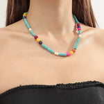 Bohemian Colorful Beaded Necklace