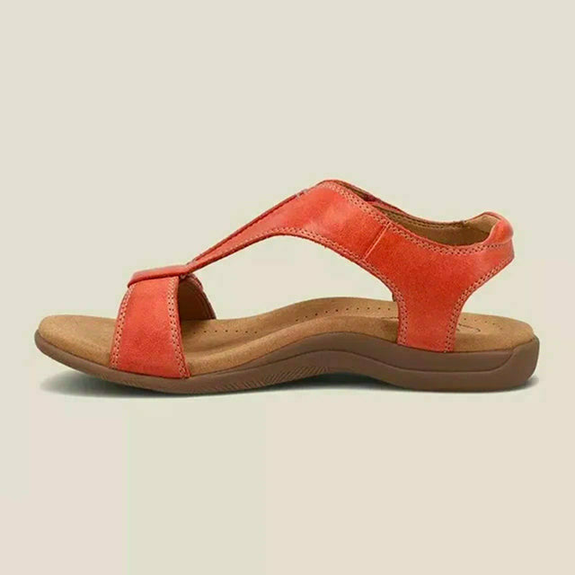Ensfarvede Vintage Sandaler