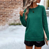 Swobodny stały kolorowy sweter