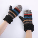 Striped Warm Gloves