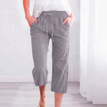【Cotton And Linen】Solid Colour Casual Pants