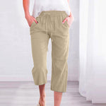 【Bawełniane i lniane】 Condytualne spodnie kolorowe