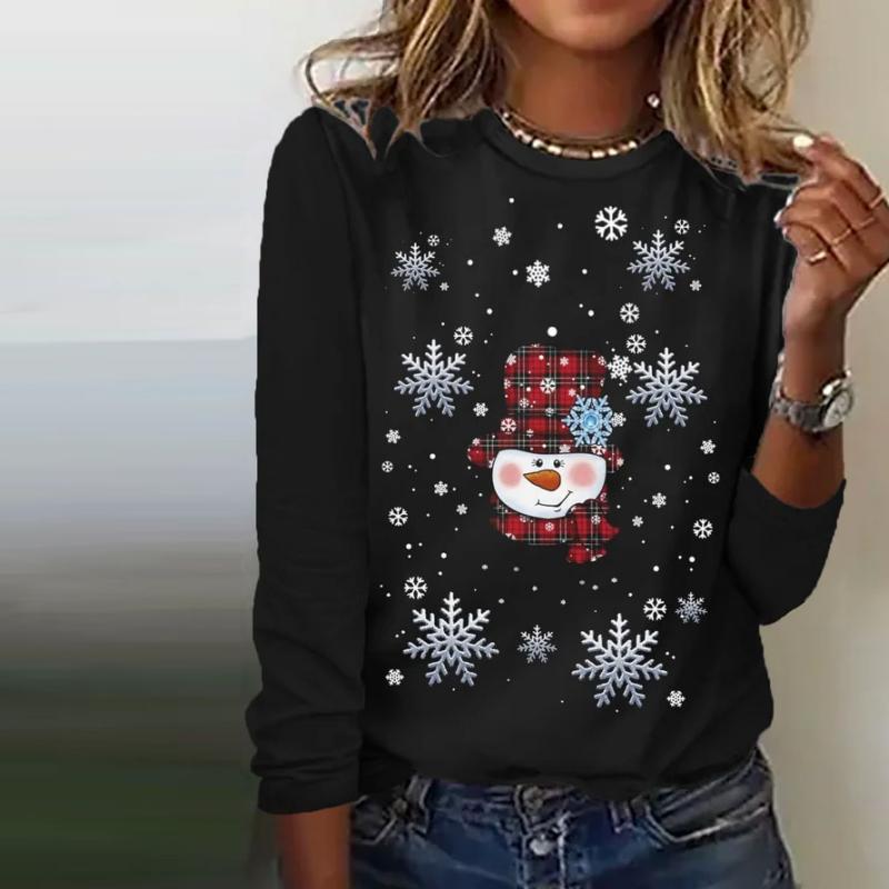 【100% bawełniana】 Casual Christmas T-shirt
