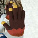 Kontrast Kolor ciepłe rękawiczki