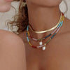 Färgglatt Pärlhängande Halsband
