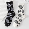Floral Print Casual Socks