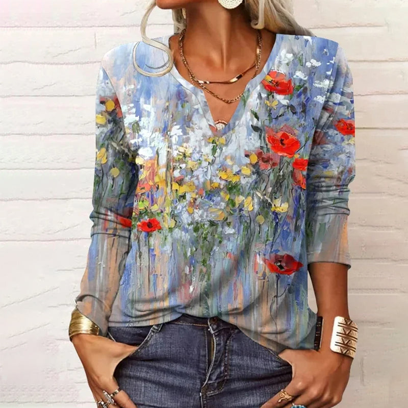Vintage kwiatowa bluzka