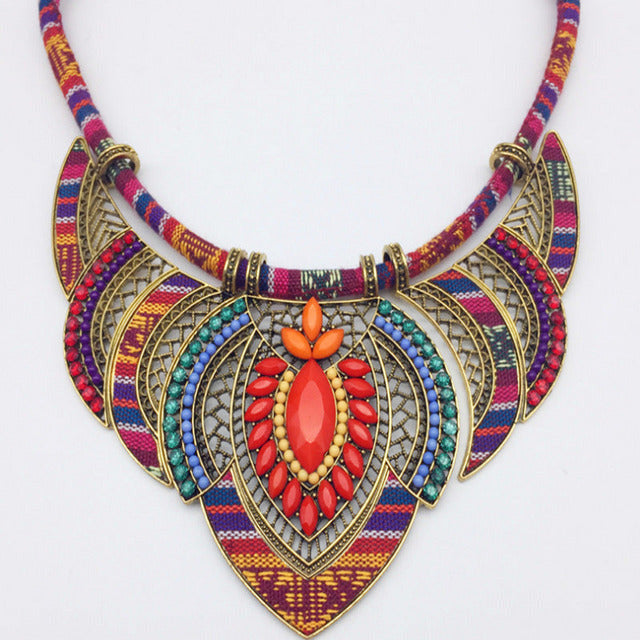 Bohemian Ethnic Pendant Necklace