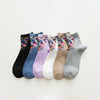 Pack Of 6 Pairs Of Floral Socks