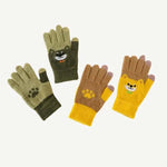 Tecknade varma handskar